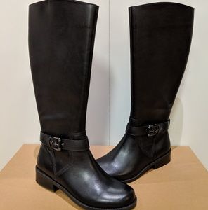 Me Too DeeDee Tall Black Riding Boots 7.5